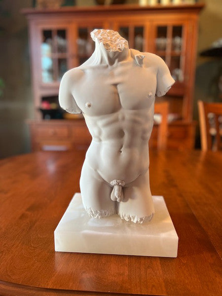 Nude Male Physique Italian Marble Sculptures & Statues | Eleganza