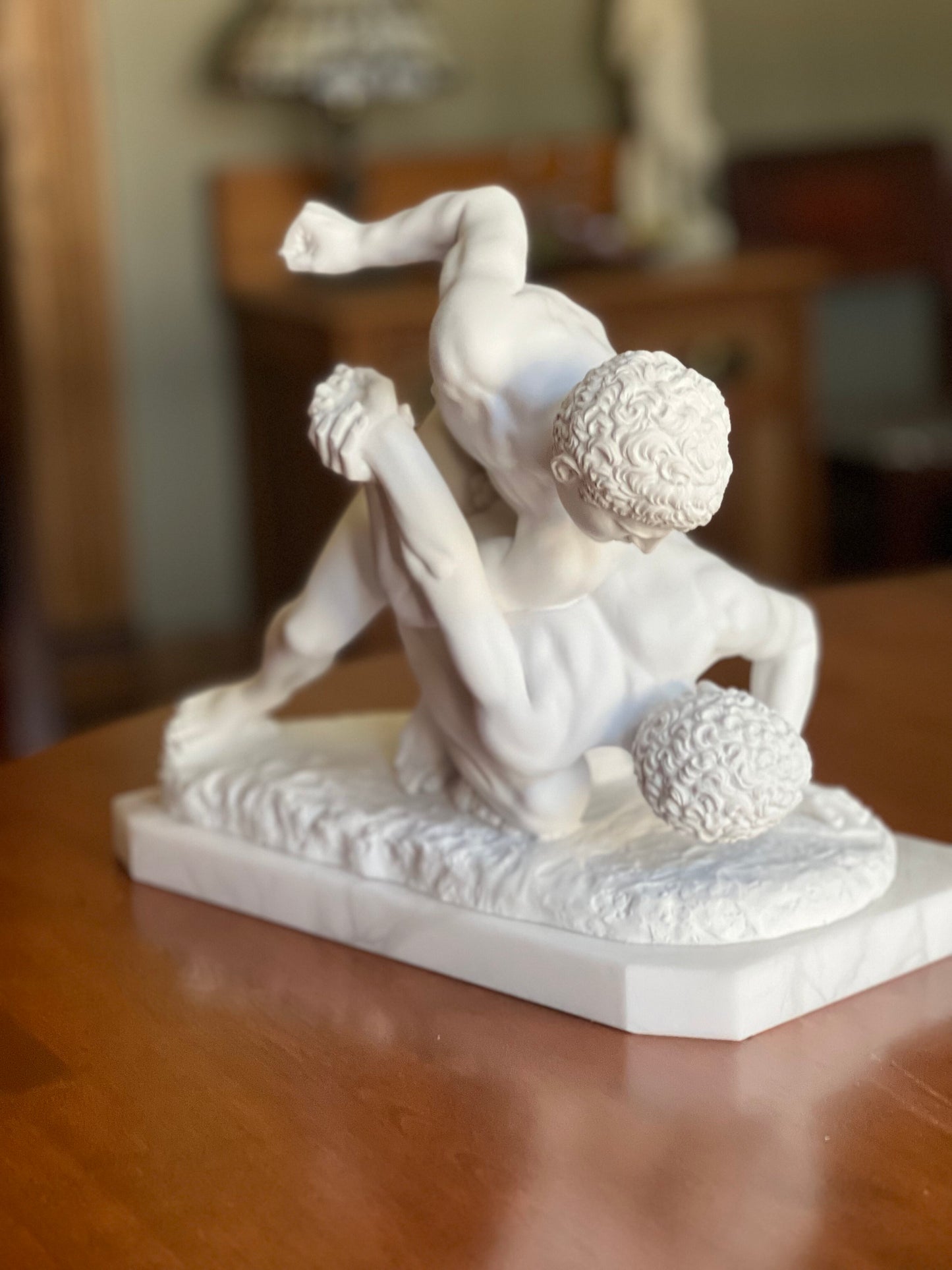 Greek Wrestlers Marble Statue Museum Replica | Eleganza