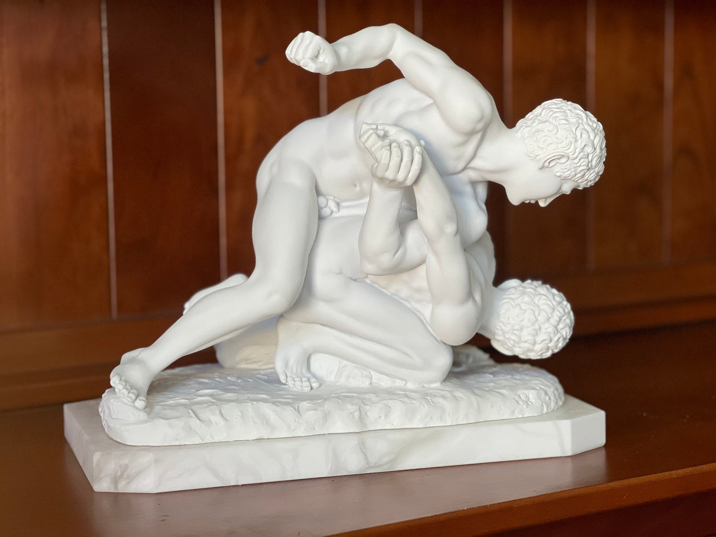 Greek Wrestlers Marble Statue Museum Replica | Eleganza