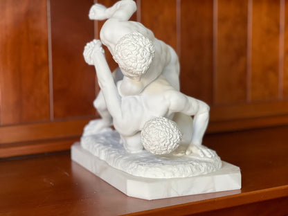 Greek Wrestlers Marble Statue Museum Replica | Eleganza