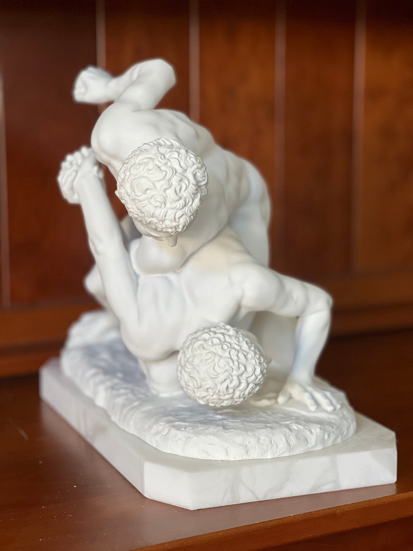 Greek Wrestlers Marble Statue Museum Replica | Eleganza