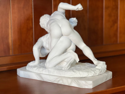 Greek Wrestlers Marble Statue Museum Replica | Eleganza