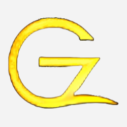 The Logo of Eleganza, a golden capital letter G, in an elegant modern font. 