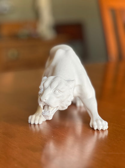 Crouching Panther Marble Statue | Eleganza