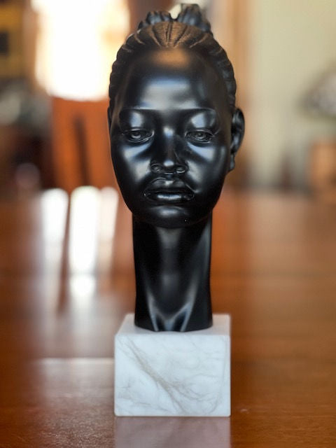 African Princess Sculpture Portrait Bust 13" High | Eleganza