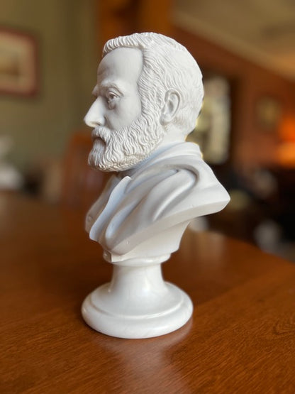 Victor Hugo Bust Marble Sculpture Portrait | Eleganza - Eleganza