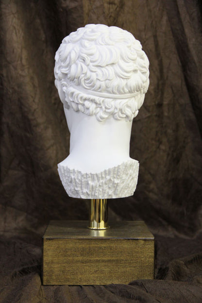 Head of Olympia Hermes on Base Bust Statue | Eleganza