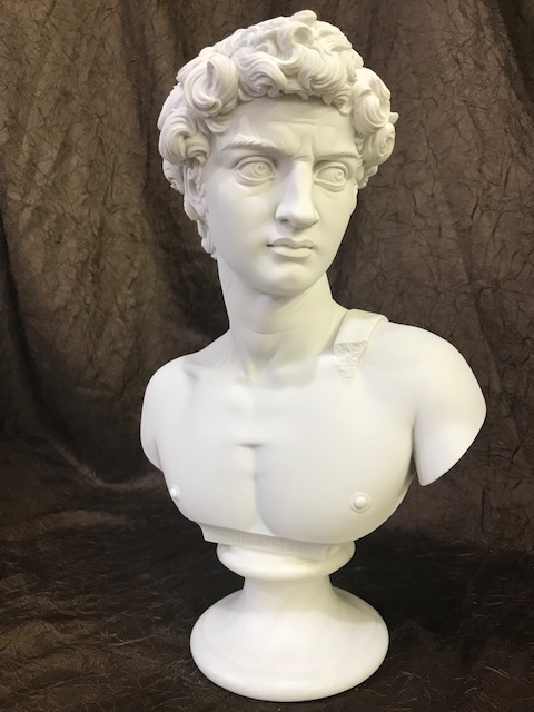 David Bust By Michelangelo 14" High | Eleganza