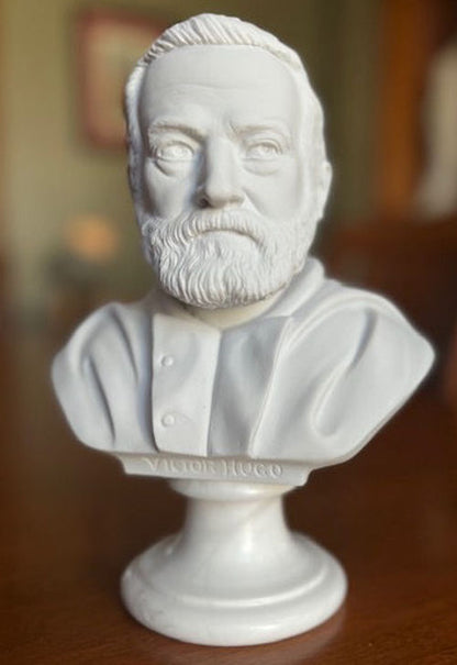 Victor Hugo Bust Marble Sculpture Portrait | Eleganza - Eleganza