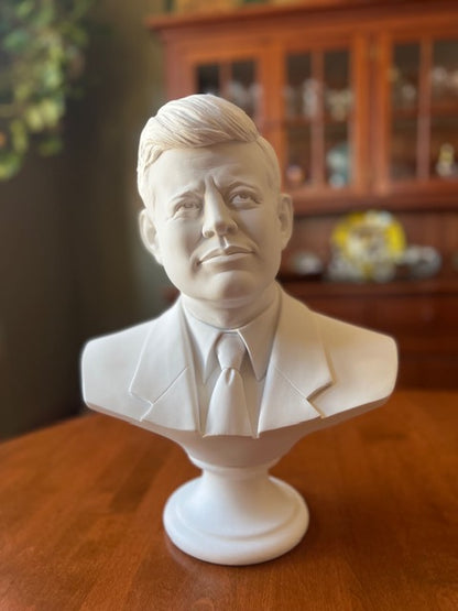 Bust of J.F. Kennedy Marble Sculpture | Eleganza