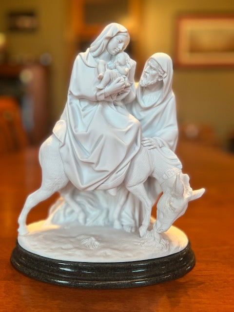 Flight Into Egypt Marble Statue | Eleganza