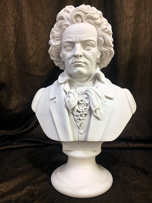 Beethoven Bust Sculpture 16" High Bonded Marble | Eleganza