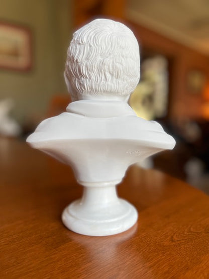 Victor Hugo Bust Marble Sculpture Portrait | Eleganza - Eleganza