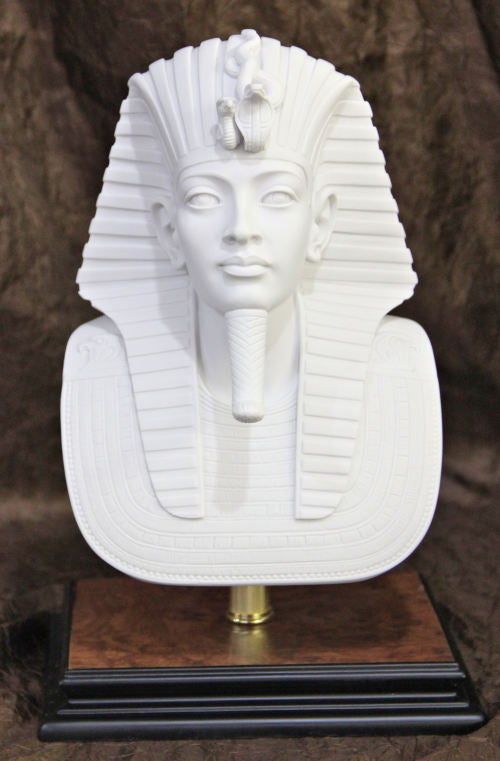 Mask of Tutankhamun Marble Bust Statue | Eleganza