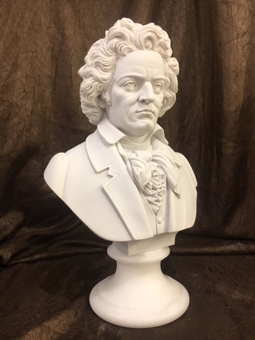 Beethoven Bust Sculpture 16" High Bonded Marble | Eleganza