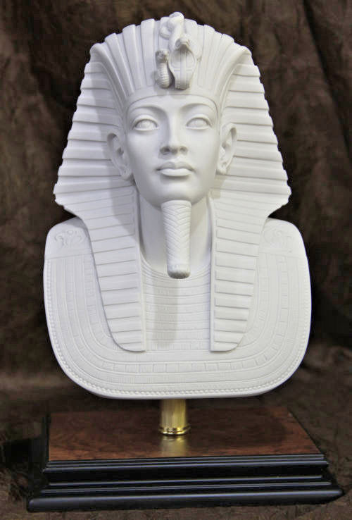 Mask of Tutankhamun Marble Bust Statue | Eleganza