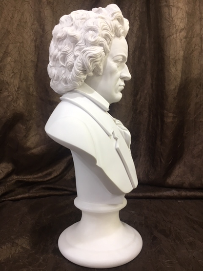 Beethoven Bust Sculpture 16" High Bonded Marble | Eleganza